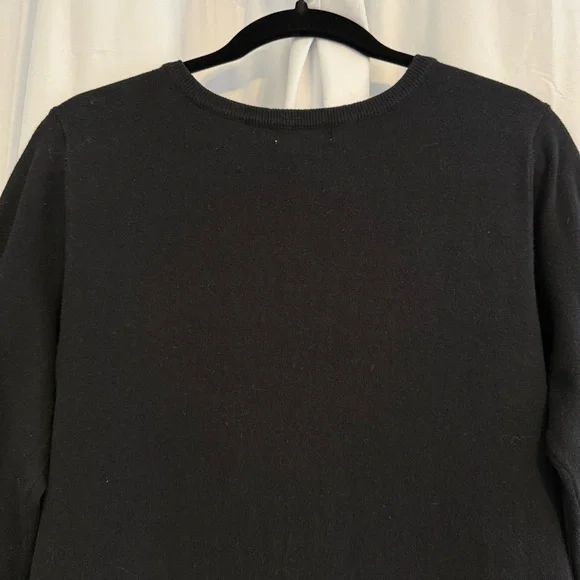 Sundance Black Knit Pocket Dress Cotton Silk Blend Medium - Picture 8 of 12